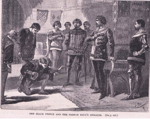 Il Principe Nero e gli Araldi del Re Francese AD 1367 da Gordon Frederick Browne